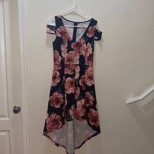 High low floral dress